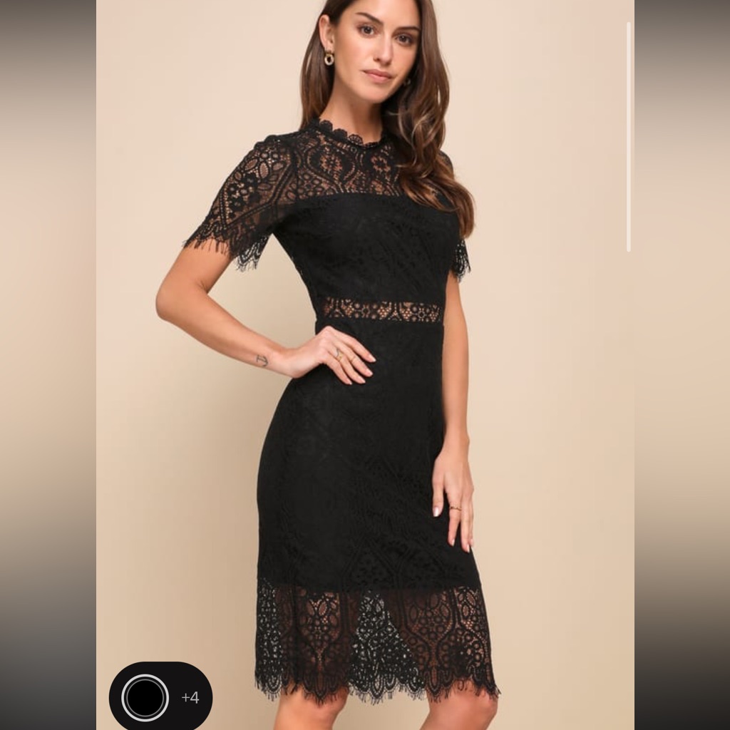 Lulus Black Lace Dress